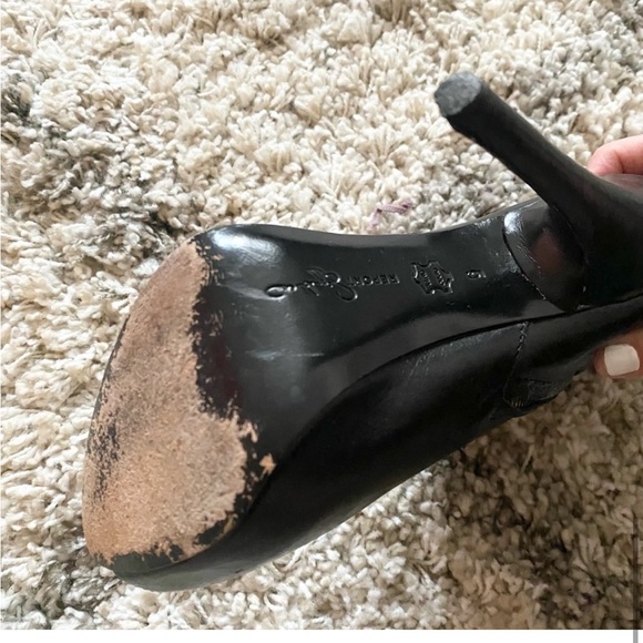 Report Signature Mott peep toe heeled booties, black, size 6 - Picture 11 of 16